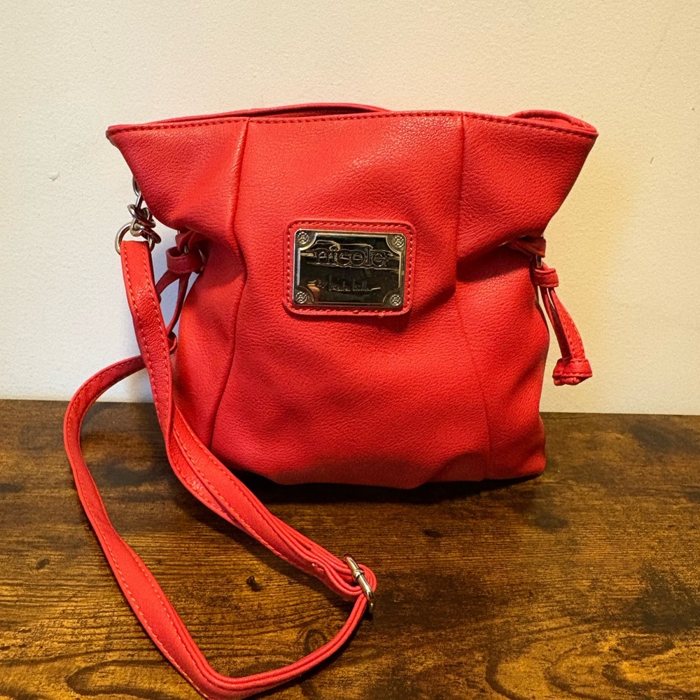 Nicole Miller Vibrant Red Crossbody Bag